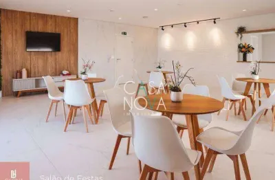 Apartamento com 1 dormitório à venda, 44 m² por r$ 545.300,00 - aparecida - santos/sp