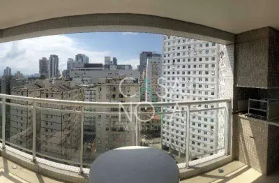 Apartamento com 3 dormitórios para alugar, 100 m² por R$ 6.500,00/mês - José Menino - Santos/SP