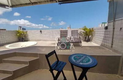 Cobertura com 3 dormitórios, 146 m² - venda por r$ 750.000,00 ou aluguel por r$ 5.800,00/mês - vila matias - santos/sp