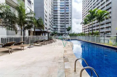 Apartamento com 1 dormitório para alugar, 50 m² por r$ 2.800,00/mês - vila matias - santos/sp