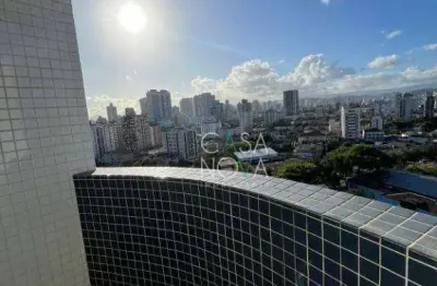 Apartamento com 1 dormitório para alugar, 50 m² por r$ 3.500,00/mês - ponta da praia - santos/sp
