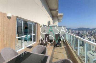 Cobertura com 1 dormitório para alugar, 96 m² por r$ 10.200,00/mês - boqueirão - santos/sp