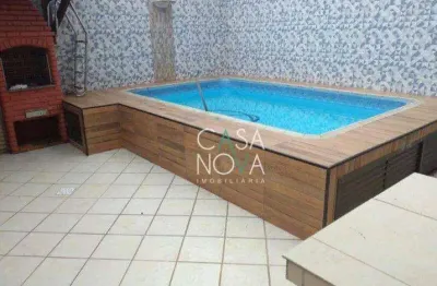 Casa com 4 dormitórios, 300 m² - venda por r$ 2.200.000,00 ou aluguel por r$ 20.580,00/mês - campo grande - santos/sp