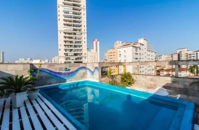 Cobertura com 3 dormitórios à venda, 250 m² por r$ 2.100.000,00 - josé menino - santos/sp