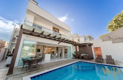 Casa em condomínio fechado com 5 quartos à venda na rua colon, 555, glória, joinville por r$ 3.190.000