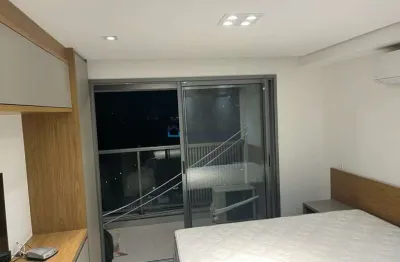 Studio para locação 01 dormitório  26m²  com sacada, mobiliado  sem gargem