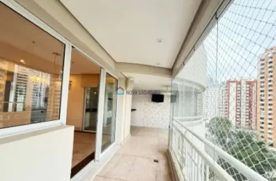 Apartamento com sacada  3 quartos sendo 3 suítes para locação na chácara klabin.