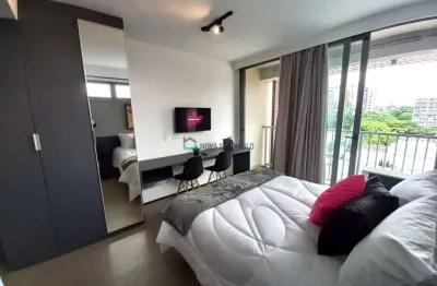 Studio à venda em moema - novo e equipado - 20 m2 300m. do metrô  eucalíptos