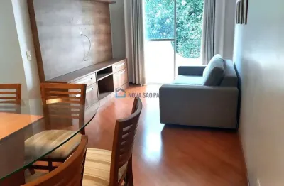 Apartamento 55m, 2 dormitórios, 1 vaga-  semi mobiliado-  metro saúde