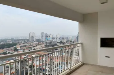 Apartamento à venda, com 127 m², 3 quartos, 2 vagas, varanda gourmet, metrô alto do ipiranga