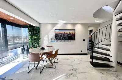 Cobertura duplex belíssima de 108,70m², terraço gourmet enorme !  ao lado shopping plaza sul