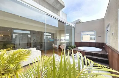 Cobertura de alto padrão nos jardins elevador serve os 2 andares!