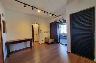Flat em moema com 50m², com 01 dormitório e 01 vaga de garagem com manobrista