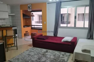 Studio tipo loft,  34m2,  1 dormitório, sala com sacada gourmet, 1 vaga. metrô conceição!