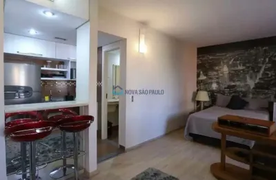 Studio à venda - 37m²  com vaga de garegem - edifício q.i - moema - (550m para metrô moema).