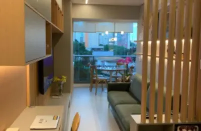 Apartamento com 1 dormitório e 1 vaga à venda no brooklin ? 42m²
