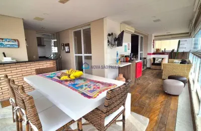 Apartamento com 4 quartos, suíte, varanda gourmet, andar lato, pertinho do metrô santos imigrantes!