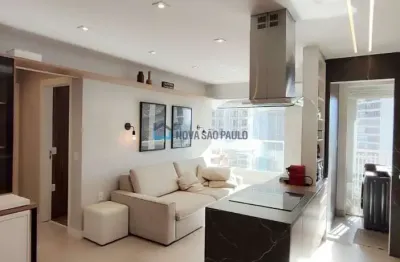 Apartamento lindo e mobiliado à venda de 69m² com 2 dormitórios sendo 1 suíte e 1 vaga no brooklin
