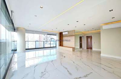 Apartamento a venda no brooklin - 168m² com vista livre, 3 suítes, área gourmet, escritório, ar-cond