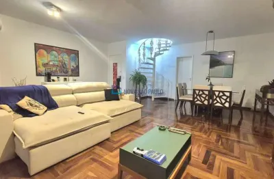 Cobertura a 100 metros do metrô são judas com quintal e piscina privativa, 3 vagas!