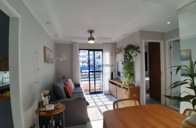 Apartamento de 48,86m², com 2 dormitórios, 1 banheiro, 1 vaga. Vista livre para Bandeirantes.