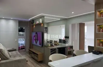 Apartamento com 2 dormitórios para alugar, 58 m² por r$ 5.500,00/mês - jardim - santo andré/sp