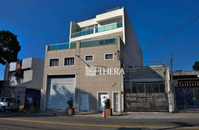 Prédio para alugar, 300 m² por r$ 23.837,33/mês - vila palmares - santo andré/sp