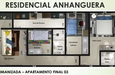 Apartamento com 3 quartos à venda na Rua Anhangüera, --, Vila Curuçá, Santo André