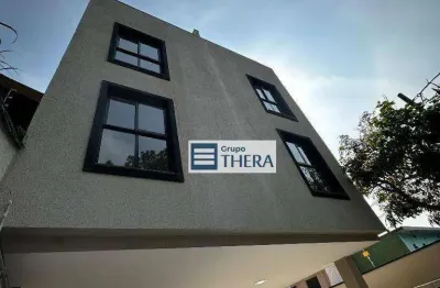 Apartamento com 1 dormitório para alugar, 37 m² por R$ 1.854,00/mês - Vila Homero Thon - Santo André/SP