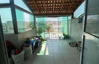 Cobertura com 2 dormitórios à venda, 96 m² por r$ 398.000,00 - jardim milena - santo andré/sp