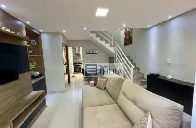 Sobrado com 3 dormitórios à venda, 140 m² por r$ 570.000,00 - vila curuçá - santo andré/sp
