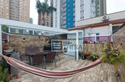 Cobertura com 3 dormitórios à venda, 180 m² por r$ 640.000,00 - campestre - santo andré/sp
