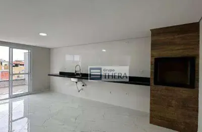 Cobertura com 2 dormitórios à venda, 124 m² por r$ 565.000,00 - vila linda - santo andré/sp