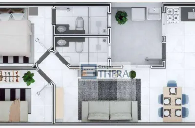 Cobertura com 2 dormitórios à venda, 64 m² por r$ 595.000,00 - paraíso - santo andré/sp