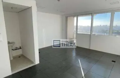 Sala para alugar, 33 m² por r$ 2.106,00/mês - vila homero thon - santo andré/sp