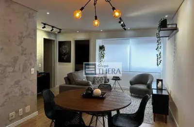 Apartamento com 1 dormitório para alugar, 58 m² por r$ 4.541,00/mês - vila santa teresa - santo andré/sp