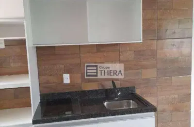 Studio com 1 dormitório para alugar, 25 m² por r$ 1.450,01/mês - vila assunção - santo andré/sp
