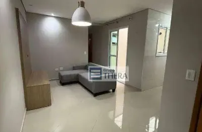 Apartamento com 2 dormitórios para alugar, 55 m² por r$ 2.470,83/mês - vila eldízia - santo andré/sp