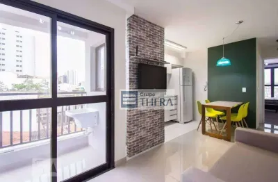 Apartamento com 1 dormitório para alugar, 41 m² por r$ 2.460,00/mês - vila valparaíso - santo andré/sp