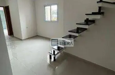 Cobertura com 3 dormitórios para alugar, 90 m² por r$ 3.600,00/mês - vila mazzei - santo andré/sp