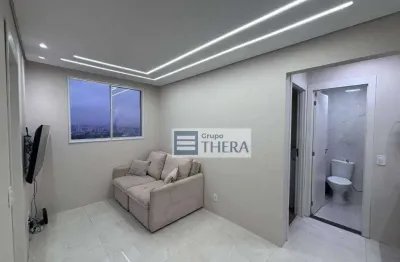 Apartamento com 2 dormitórios à venda, 35 m² por r$ 375.000 - vila aquilino - santo andré/sp