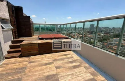 Cobertura para alugar, 161 m² por r$ 8.092,83/mês - campestre - santo andré/sp