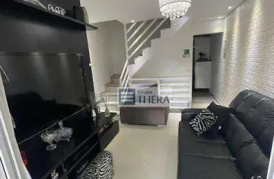 Sobrado com 3 dormitórios à venda, 130 m² por r$ 640.000,00 - jardim santo antônio - santo andré/sp