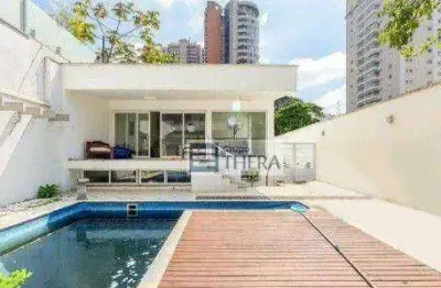 Sobrado com piscina e 3 dormitórios para alugar, 384 m² por r$ 18.693/mês - jardim - santo andré/sp