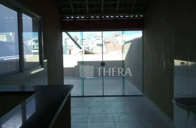 Cobertura com 2 dormitórios à venda, 98 m² por r$ 420.000,00 - vila camilópolis - santo andré/sp