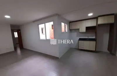 Cobertura com 2 dormitórios para alugar, 140 m² por R$ 3.826,87/mês - Campestre - Santo André/SP