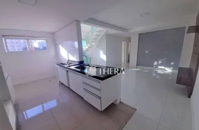 Cobertura com 3 dormitórios para alugar, 180 m² por r$ 5.915,00/mês - bairro jardim - santo andré/sp