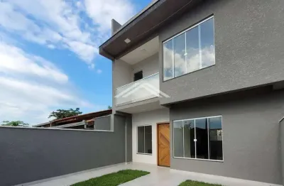 Sobrado com 3 dormitórios à venda, 130 m² por r$ 680.000,00 - brasília - itapoá/sc