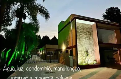 Apartamento mobiliado para locação em campina grande do sul, recanto verde, 1 dormitório, 1 banheiro