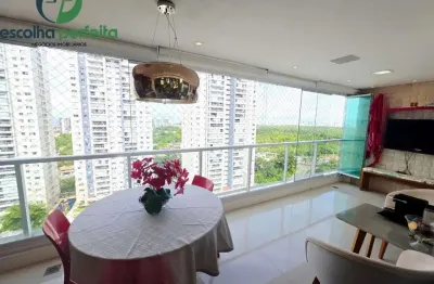 Apartamento 3 suítes varanda gourmet vista mar 2 vagas